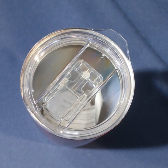 NWOT DUNKIN' DONUTS TUMBLER 20 oz. Red with Clear Lid - Picture 4 of 7